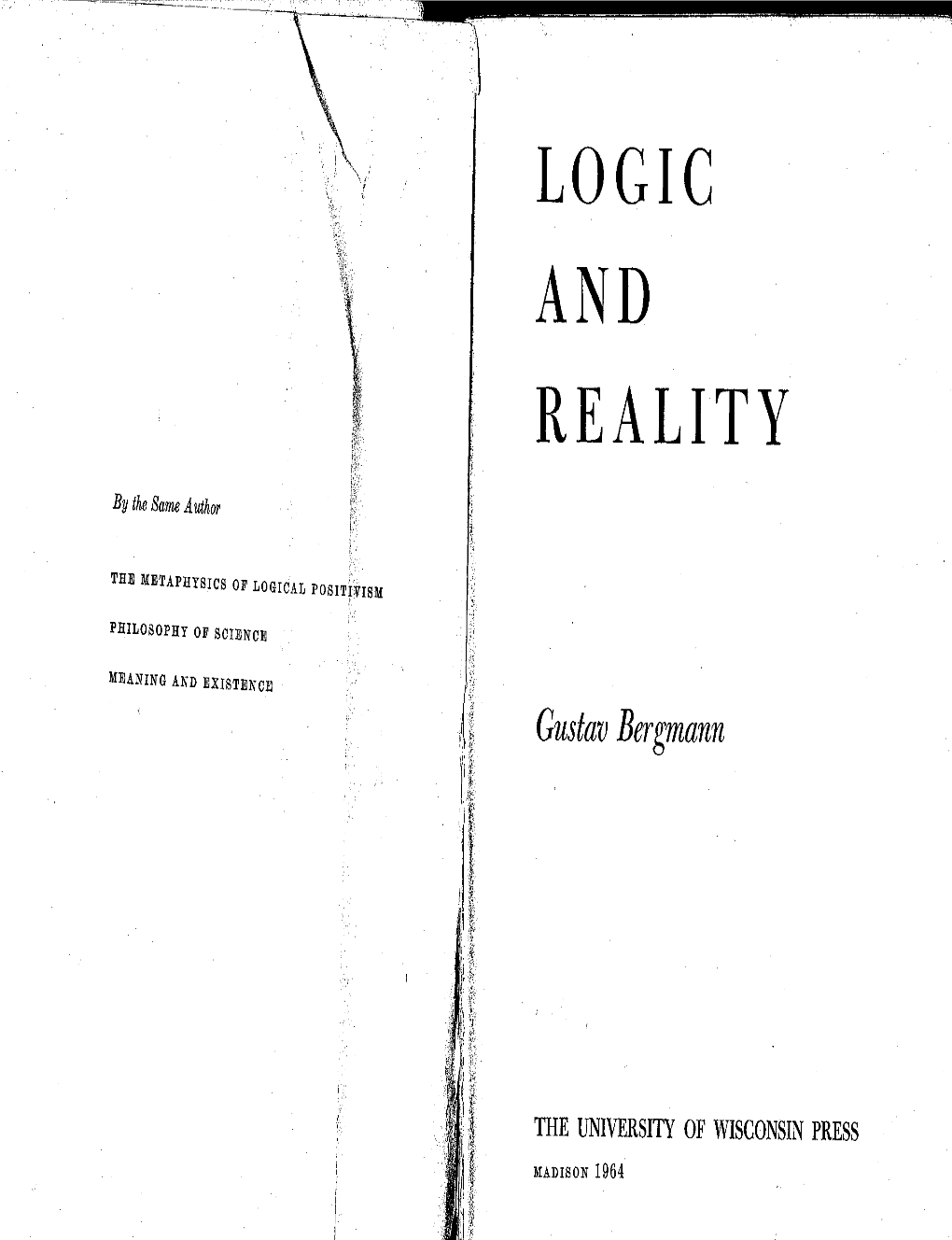 THE ONTOLOGY of EDMUND HUSSERL 195 194 LOGIC and REALITY Esteem