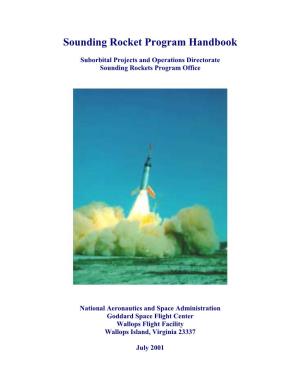 Sounding Rocket Program Handbook