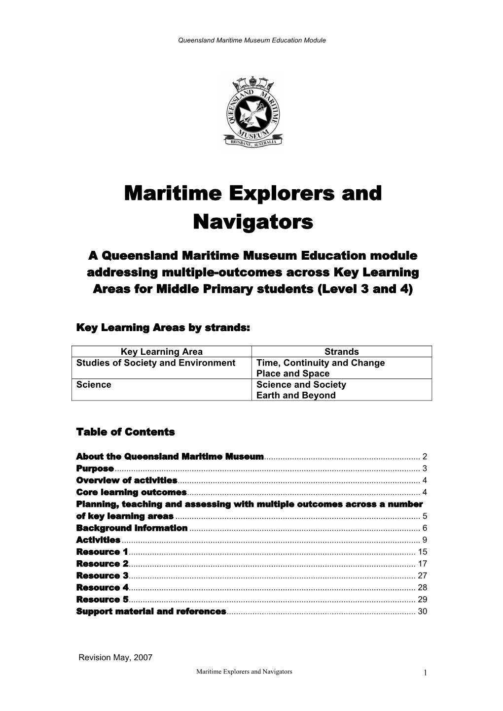 Maritime Explorers and Navigators