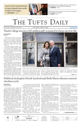 The Tufts Daily Volume Lxxi, Number 54