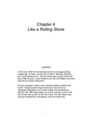 Chapter 4 Like a Rolling Stone