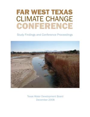 Far West Texas Climate Change Conference