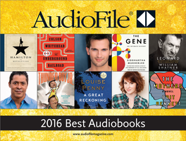 2016 Best Audiobooks 2016 Best Audiobooks
