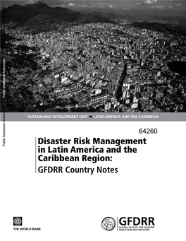 Disaster Risk Management in Latin America