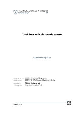 Cloth Iron with Electronic Control