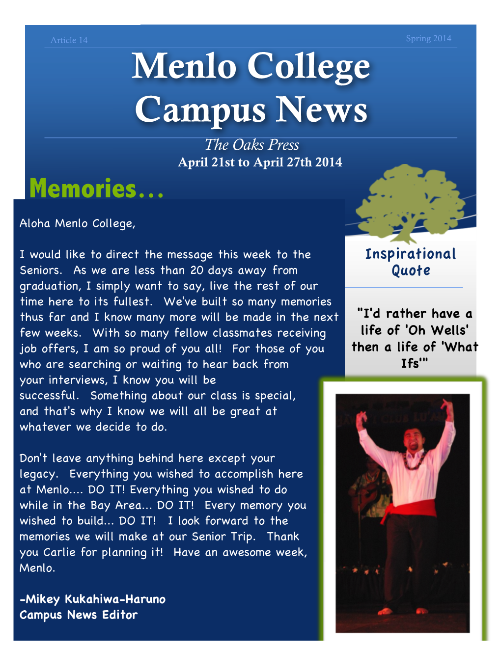 Menlo College Campus News '