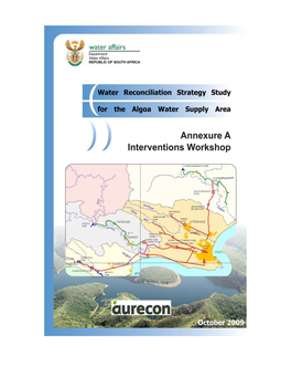 Water Reconciliation Strategy Study for the Algoa Water Supply Area I