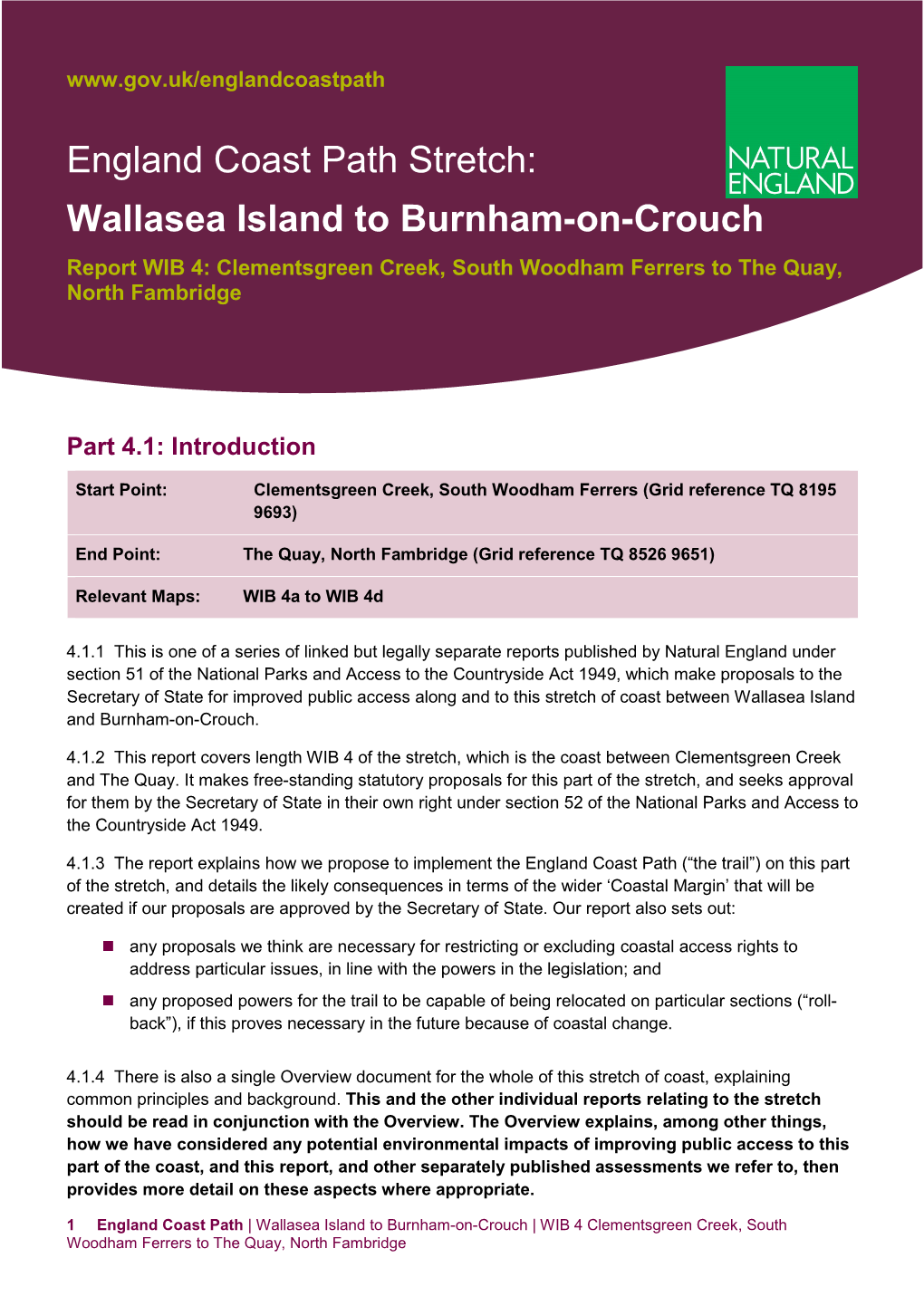 England Coast Path Stretch Wallasea Island to Burnham-On-Crouch
