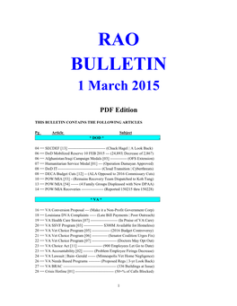 Bulletin 150301