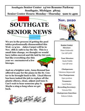 Southgate Senior News