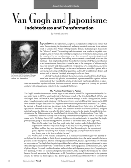 Van Gogh and Japonisme Indebtedness and Transformation