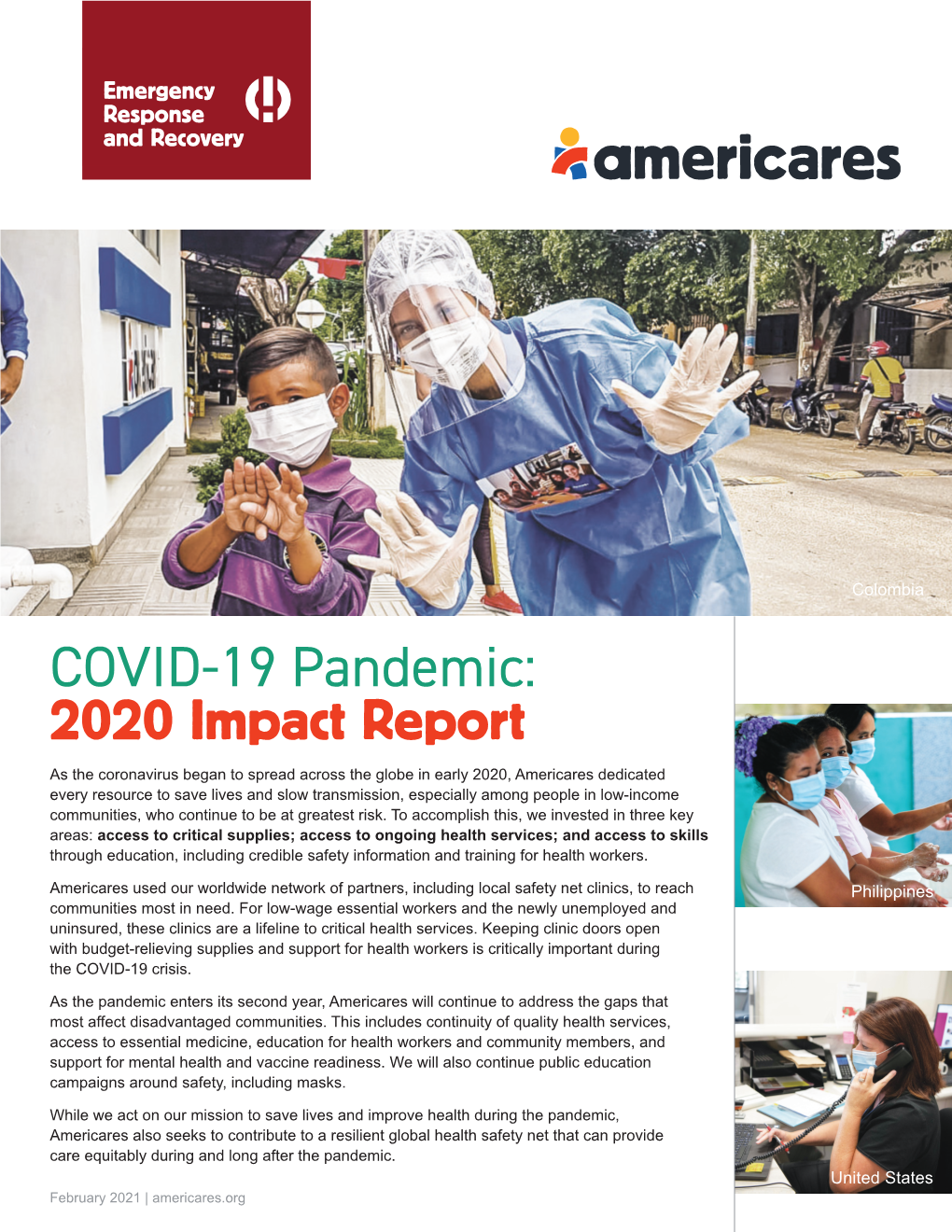 COVID-19 Pandemic: 2020 Impact Report