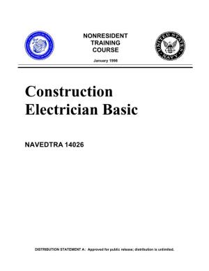 Construction Electrician Basic