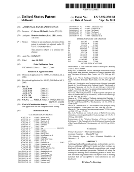 (12) United States Patent (10) Patent No.: US 7,932,230 B2 Mcdaniel (45) Date of Patent: *Apr