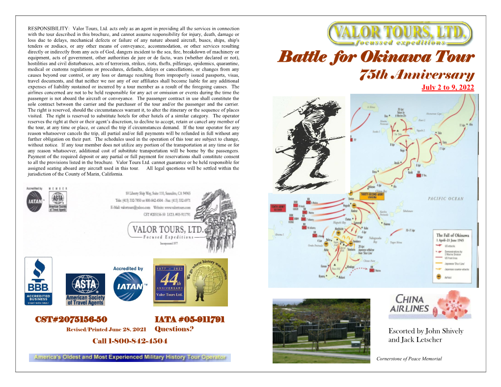 Battle for Okinawa Tour