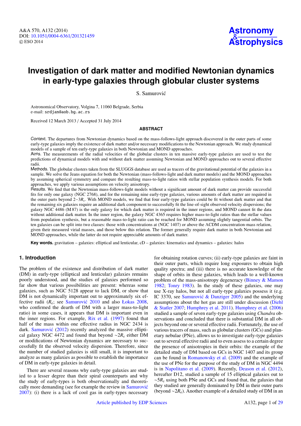 Investigation of Dark Matter and Modified Newtonian Dynamics in Early-Type Galaxies Through Globular Cluster Systems