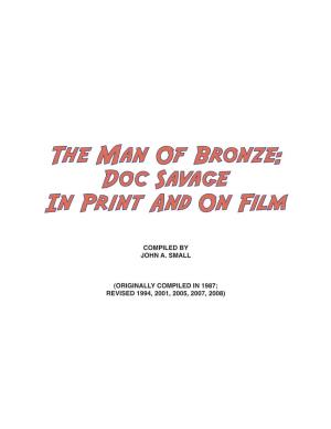 Doc Savage in Print and on Film