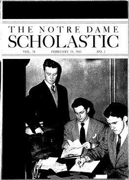 The Notre Dam E Scholastic Vol