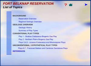 FORT BELKNAP RESERVATION ? List of Topics