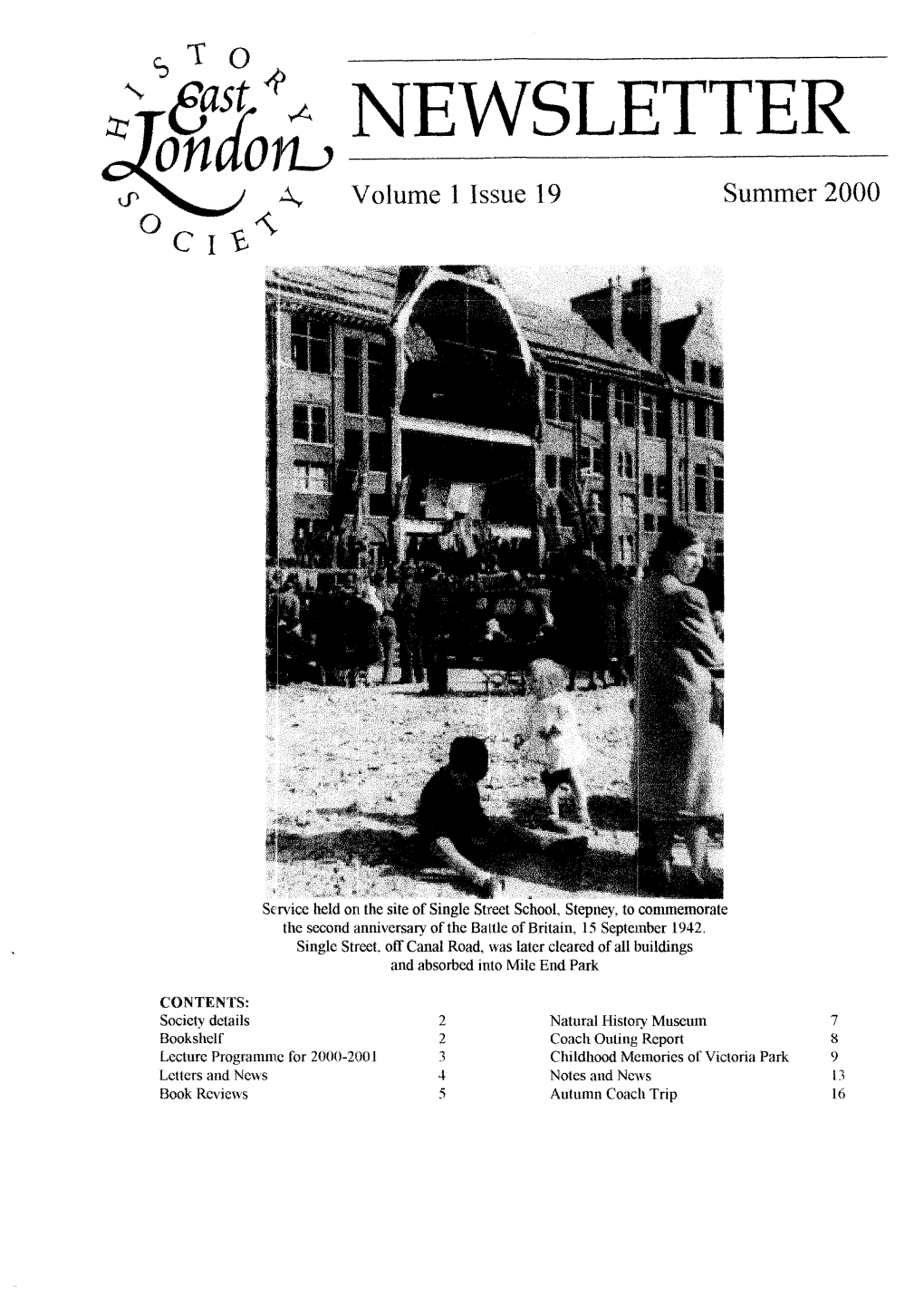 Volume 1 Issue 19 Summer 2000 0 CI