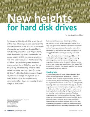 For Hard Disk Drives