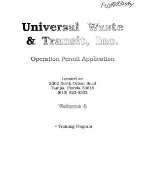 Operation Permit Application