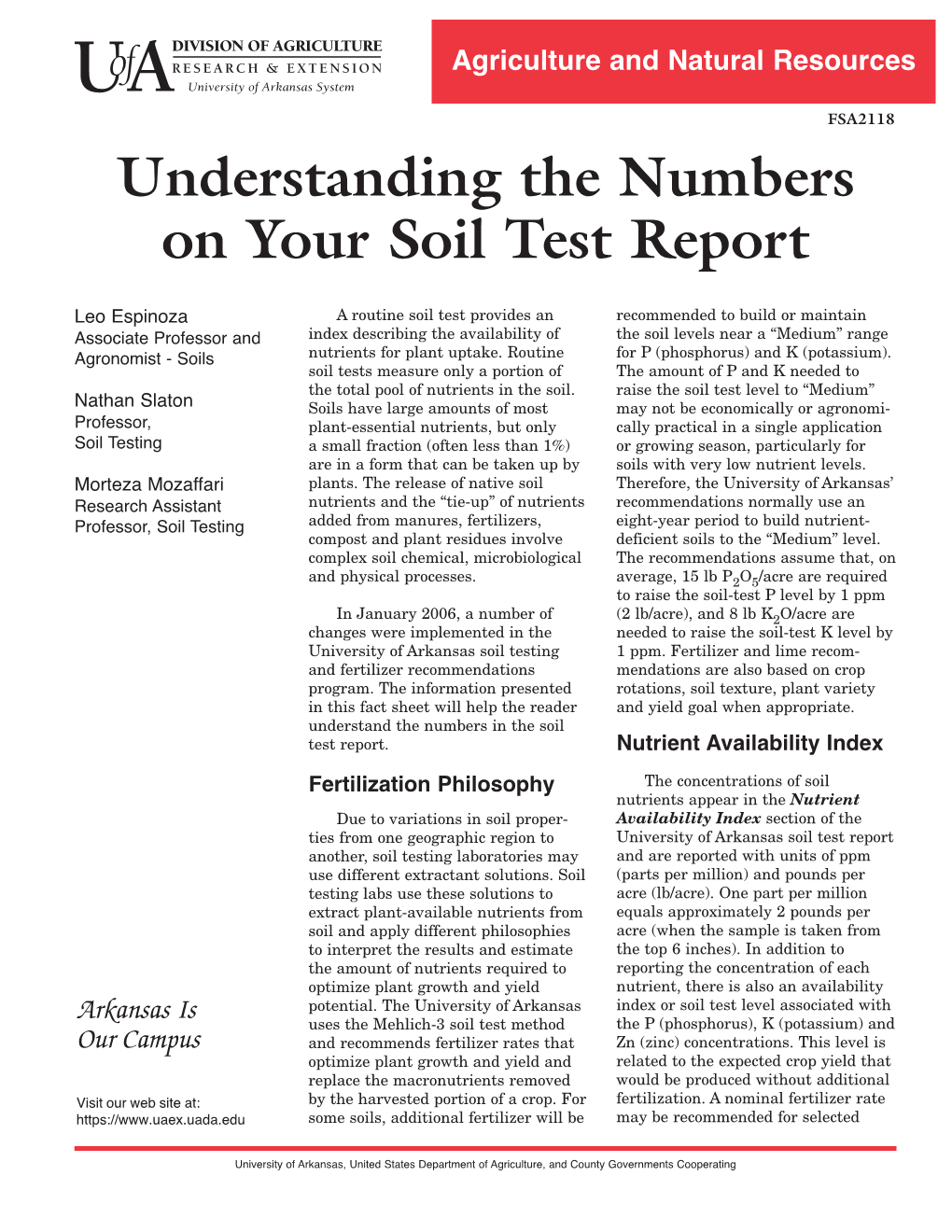 Understanding the Numbers on Your Soil Test Report