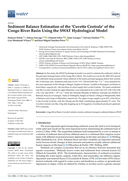 Sediment Balance Estimation of the 'Cuvette Centrale' of the Congo River Basin Using the SWAT Hydrological Model