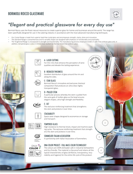 "Elegant and Practical Glassware for Every Day Use"