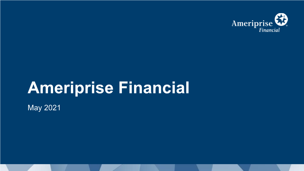 Ameriprise Financial 5-2021