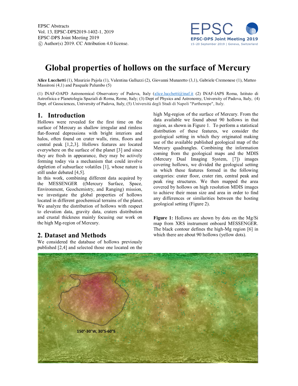 Global Properties of Hollows on the Surface of Mercury