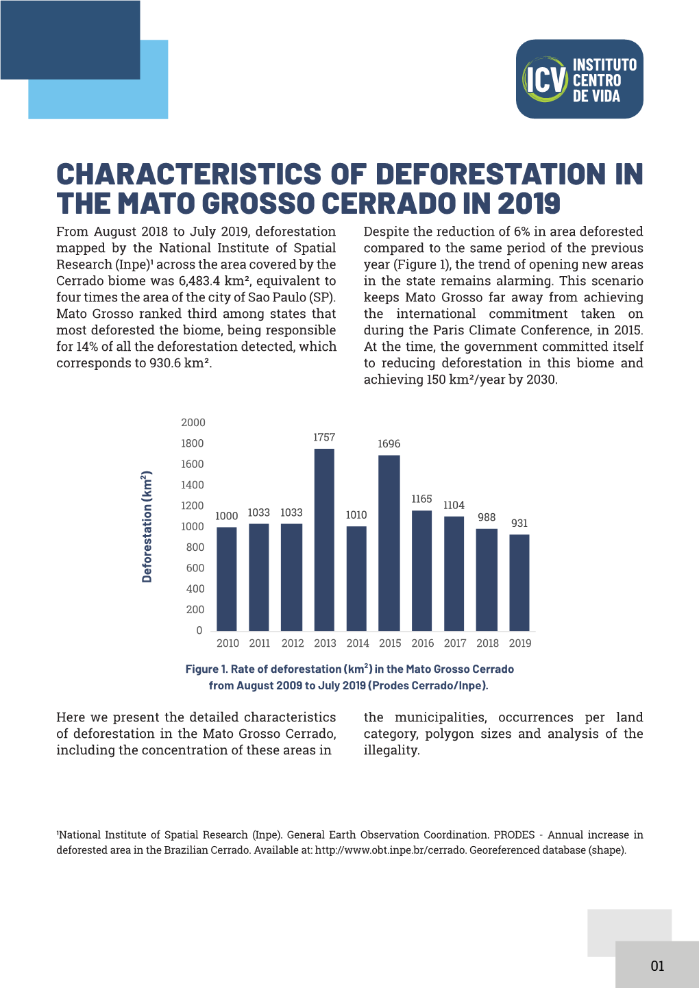 Characteristics of Deforestation in the Mato Grosso Cerrado in 2019