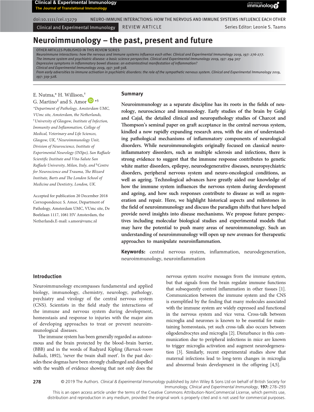 Neuroimmunology