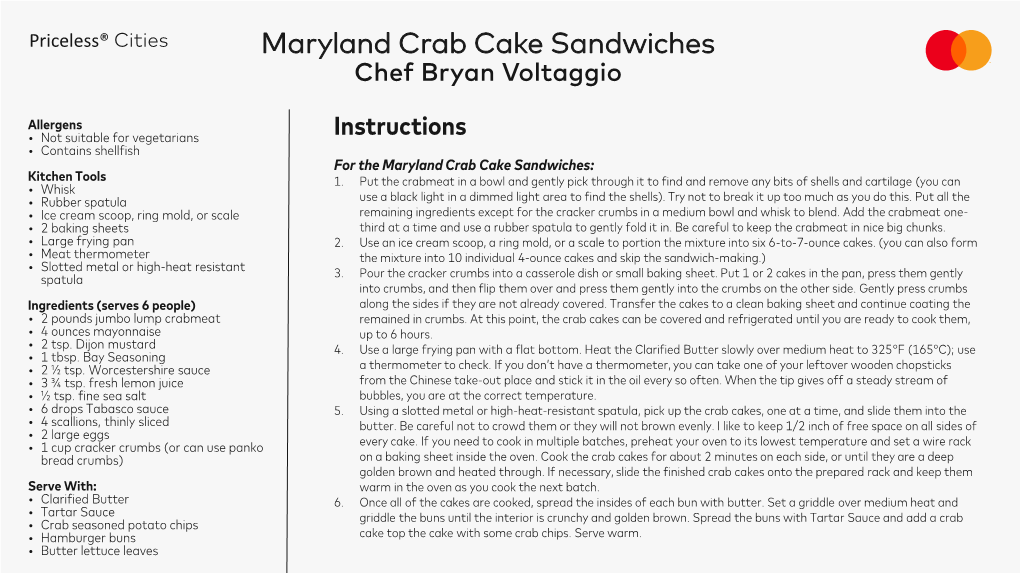 Bryan Voltaggio Maryland Crab Cake Sandwiches