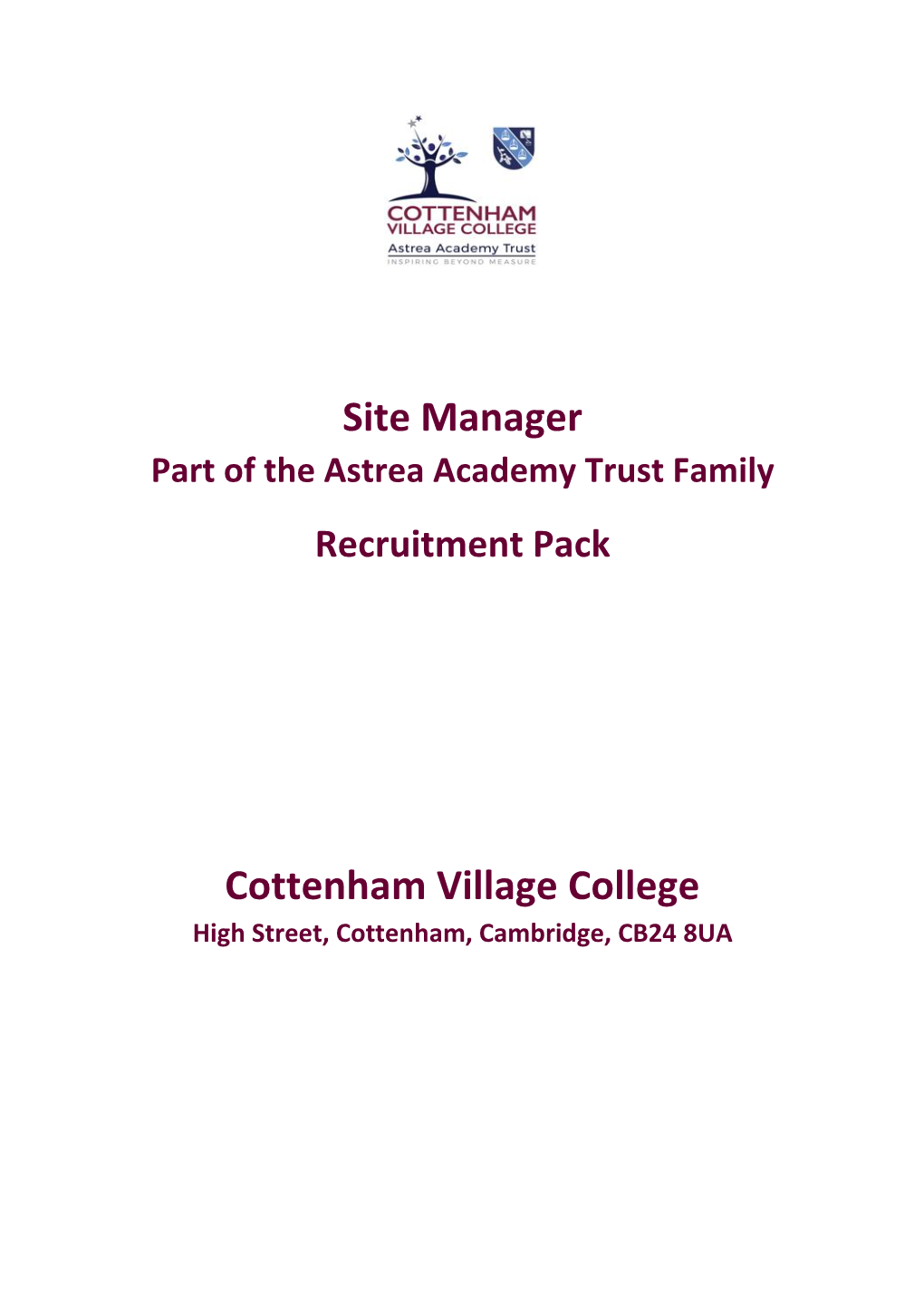 Site Manager Cottenham Village College