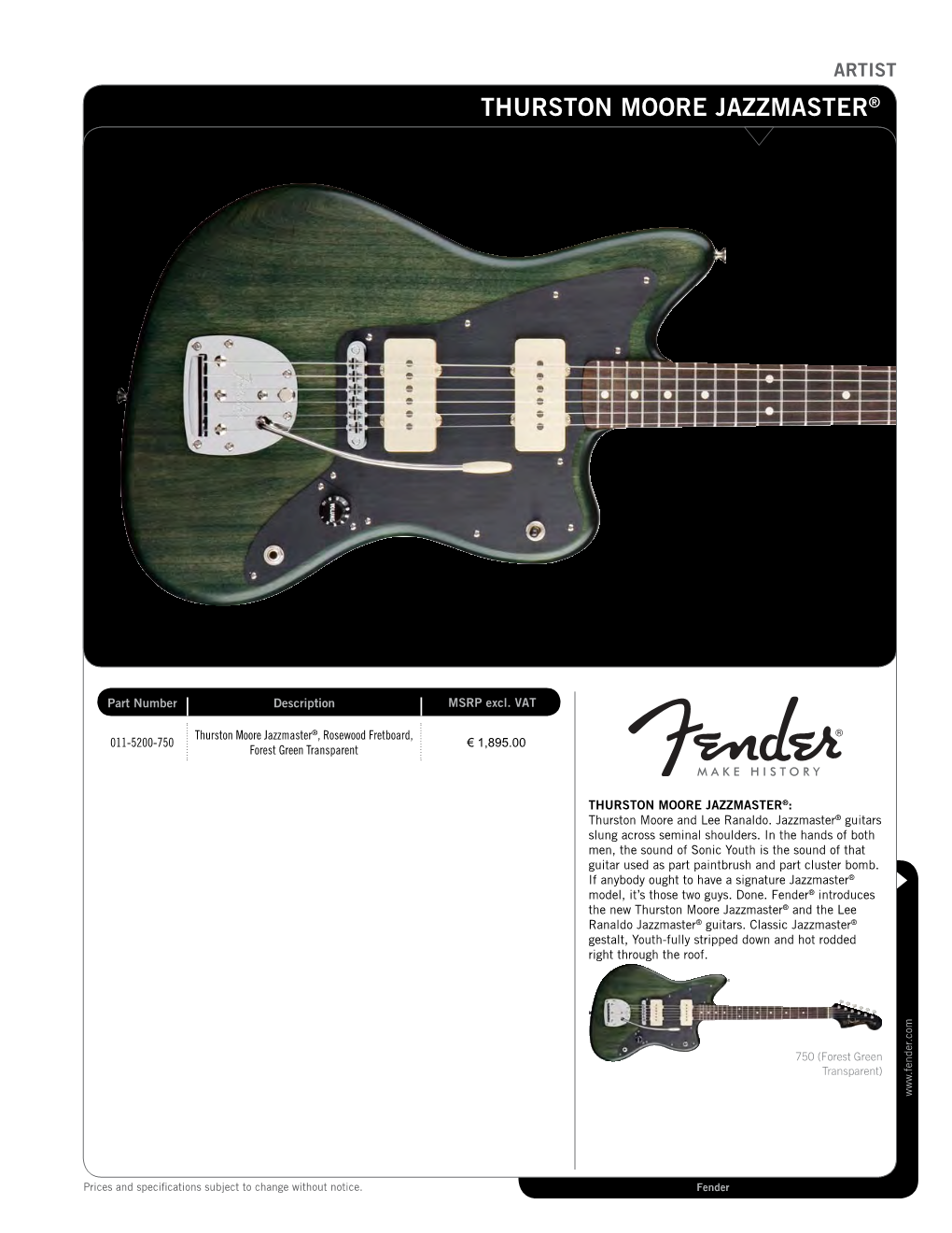 Thurston Moore Jazzmaster®