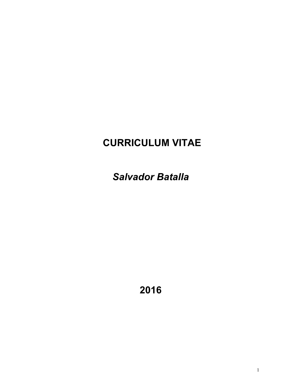 Curriculum Vitae Salvador 2016-2