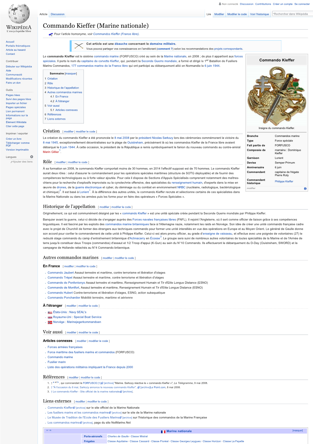 Commando Kieffer (Marine Nationale) — Wikipédia