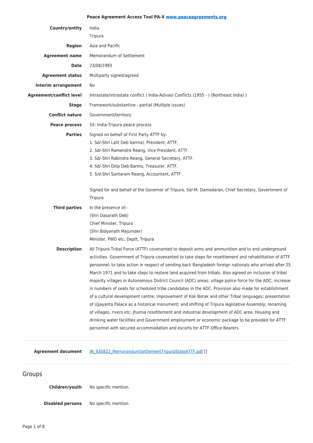 Export Agreement Coding (PDF)