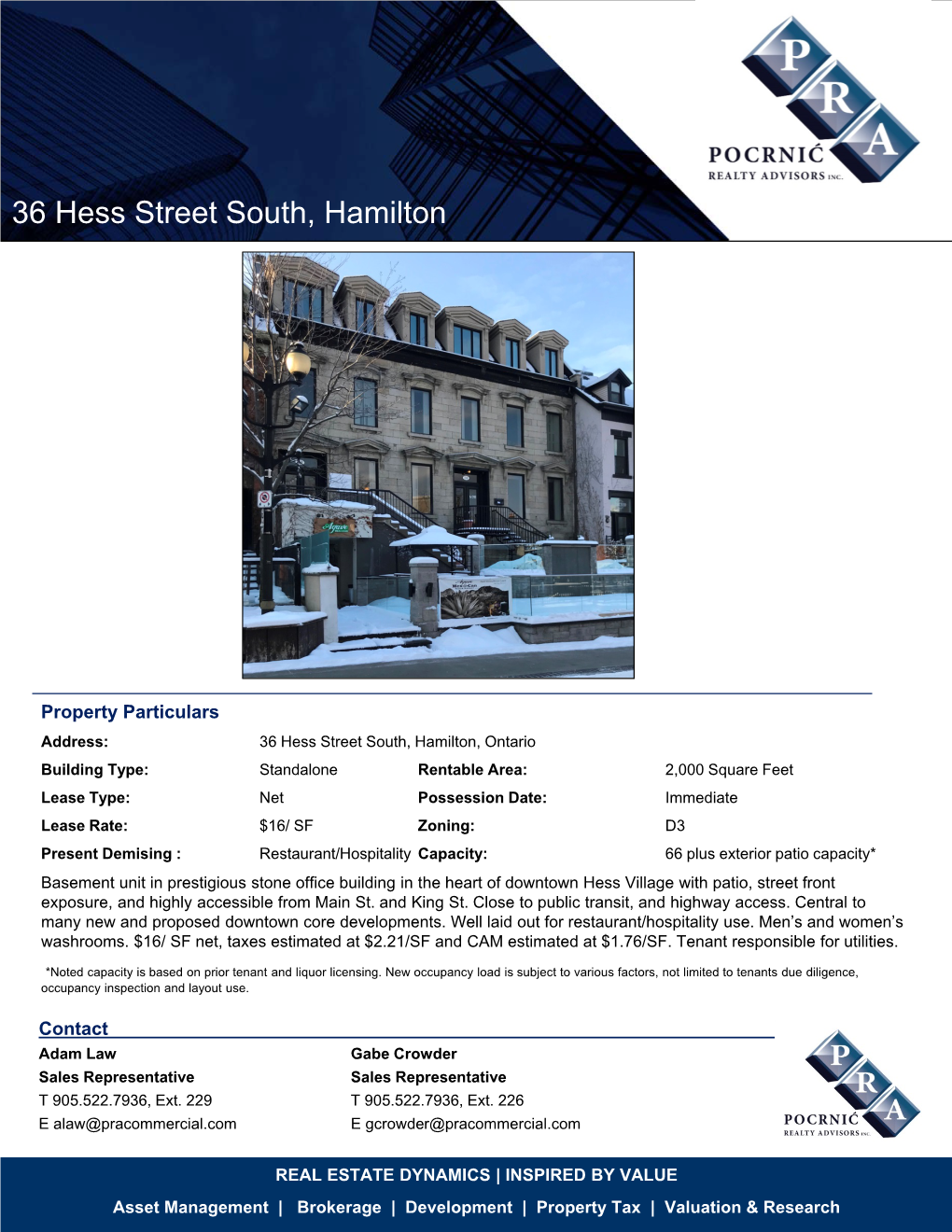36 Hess Street South, Hamilton