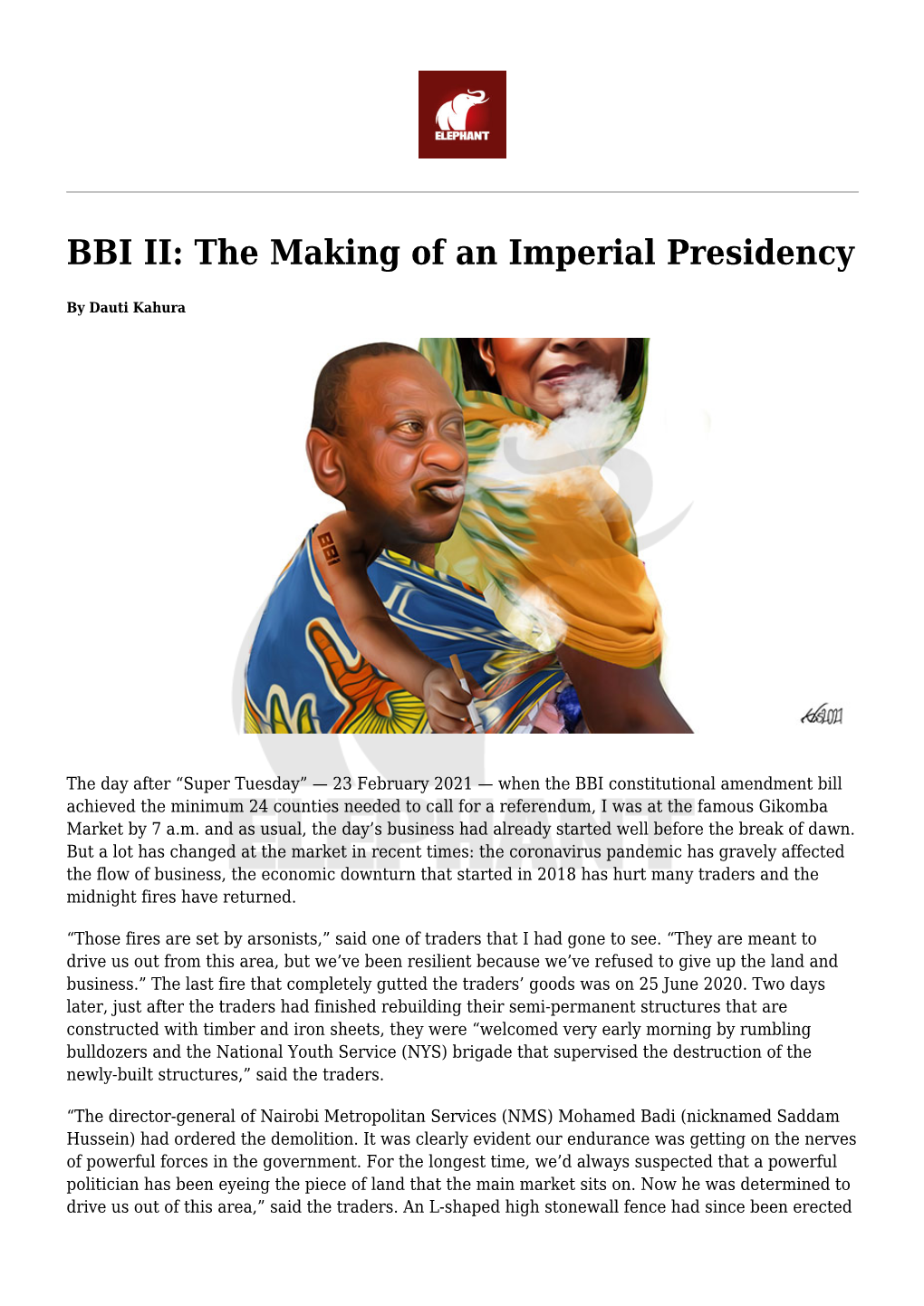 BBI II: the Making of an Imperial Presidency