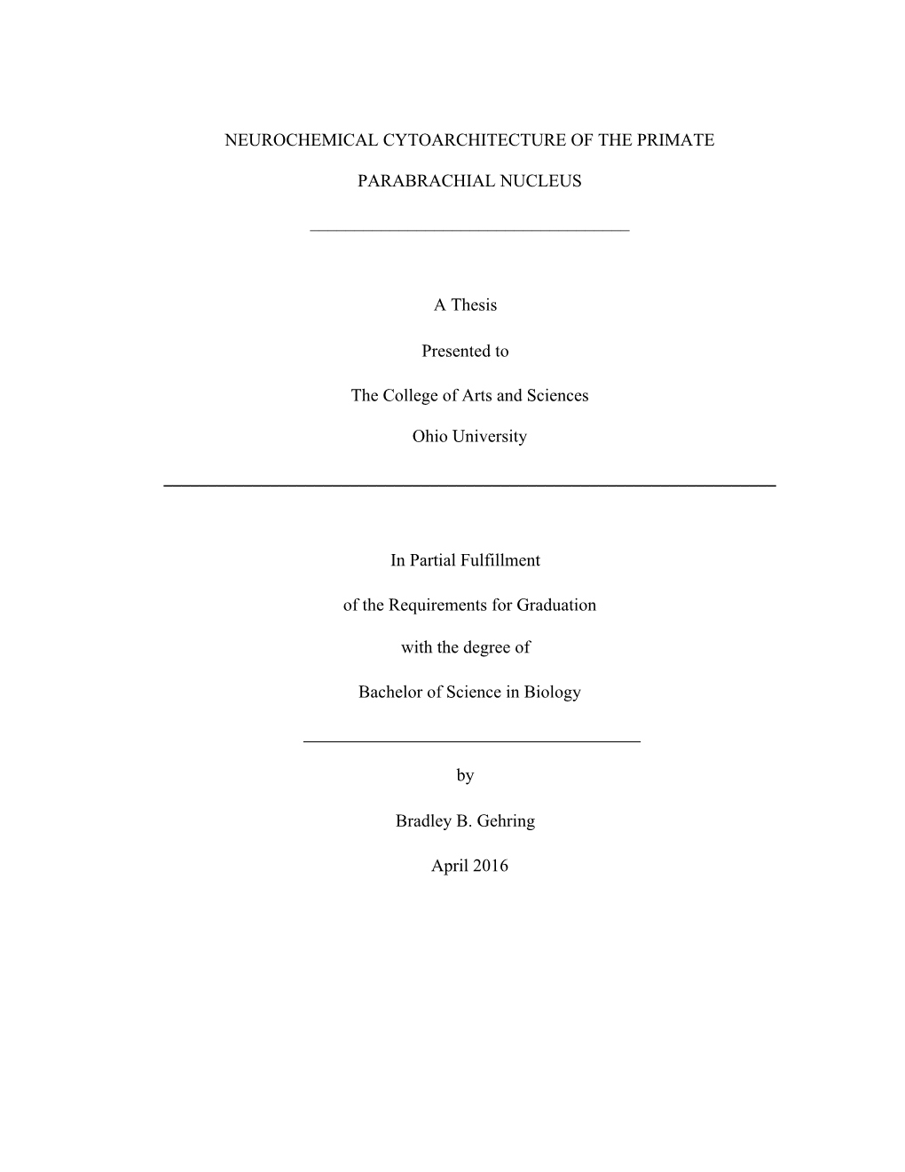 Neurochemical Cytoarchitecture of the Primate