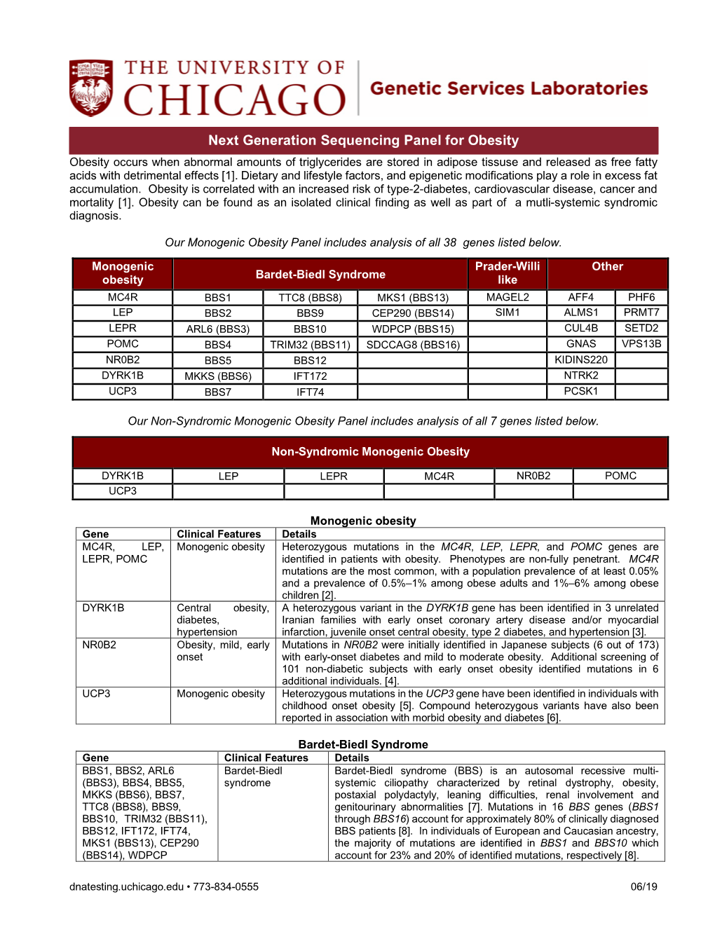 Monogenic Obesity Infosheet 6-14-19