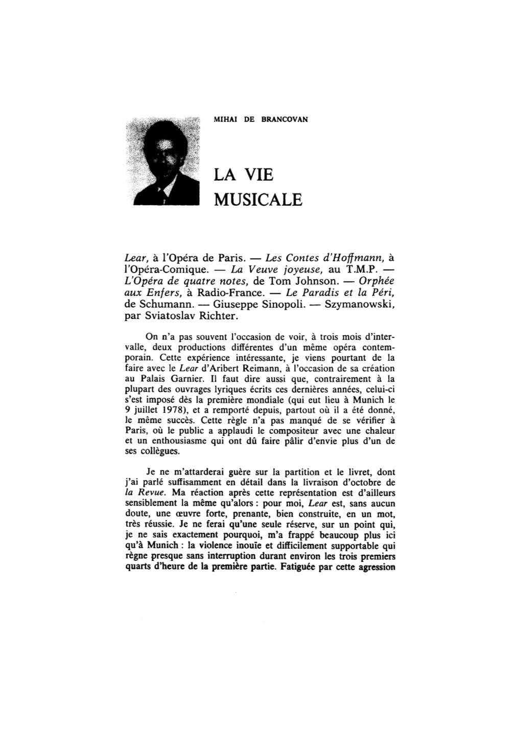 La Vie Musicale