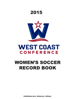 2015 Women's Soccer Record Book