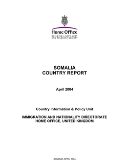 Somalia Country Report