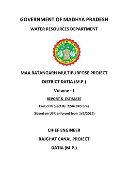 Government of Madhya Pradesh Water Resources Department