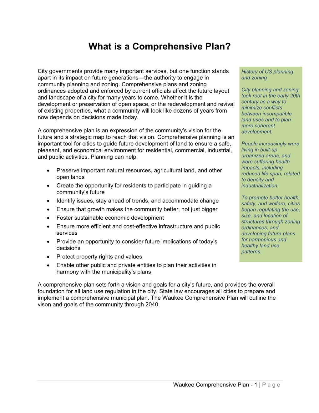 What Is A Comprehensive Plan DocsLib