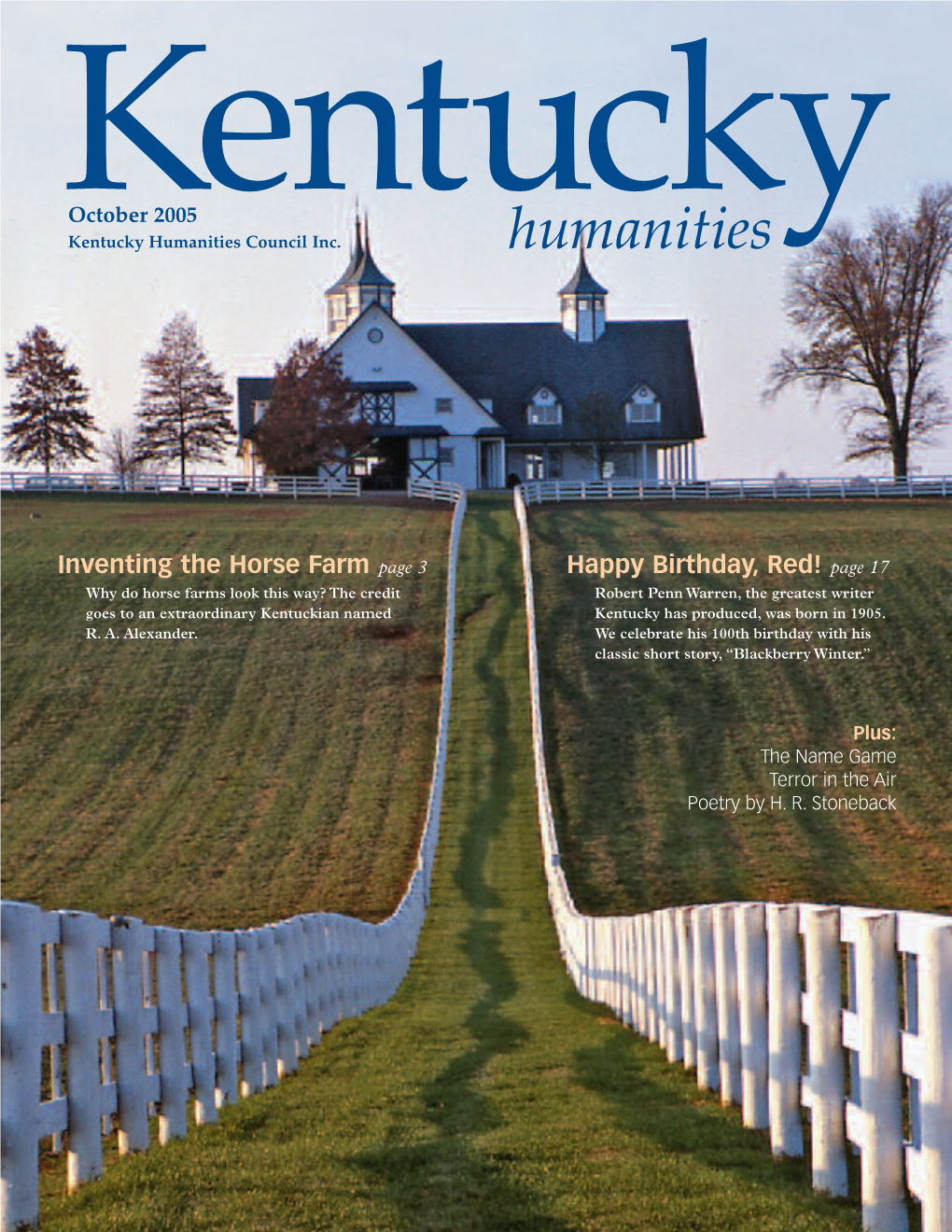 October 2005 Kentuckykentucky Humanities Council Inc