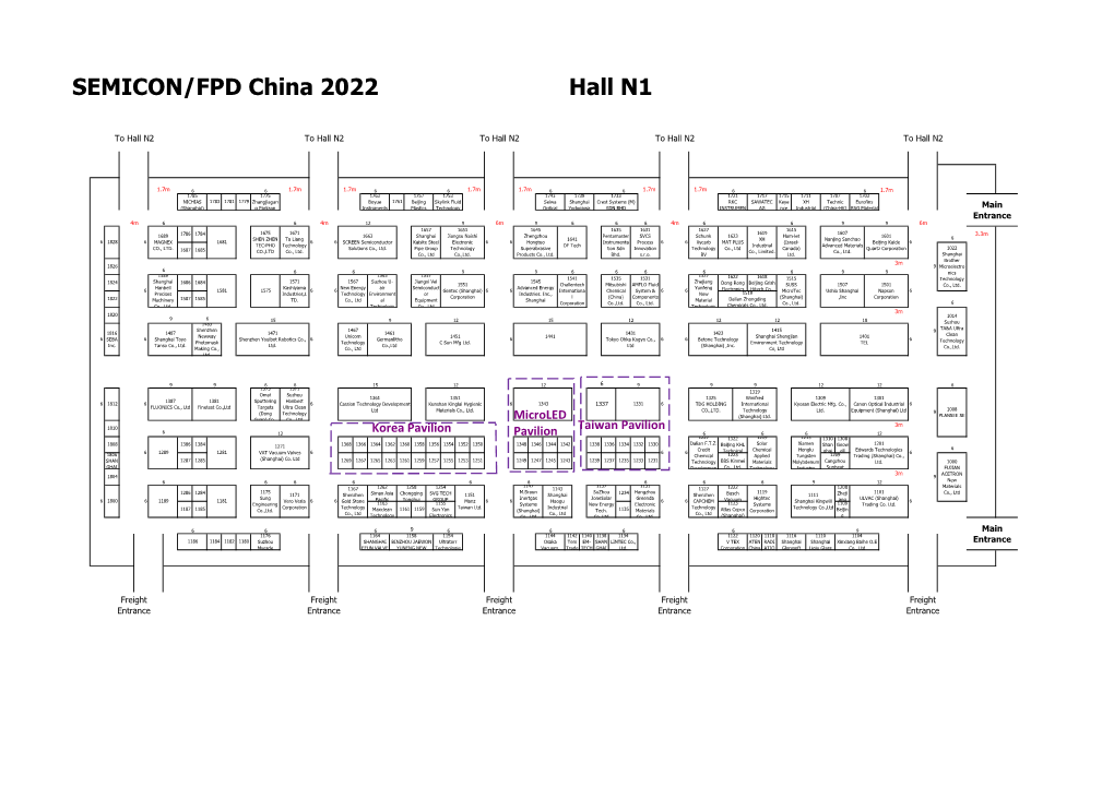 SEMICON/FPD China 2022 Hall N1
